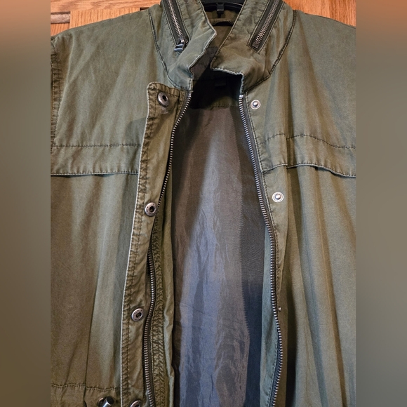 Womens jacket, army green - Picture 4 of 11